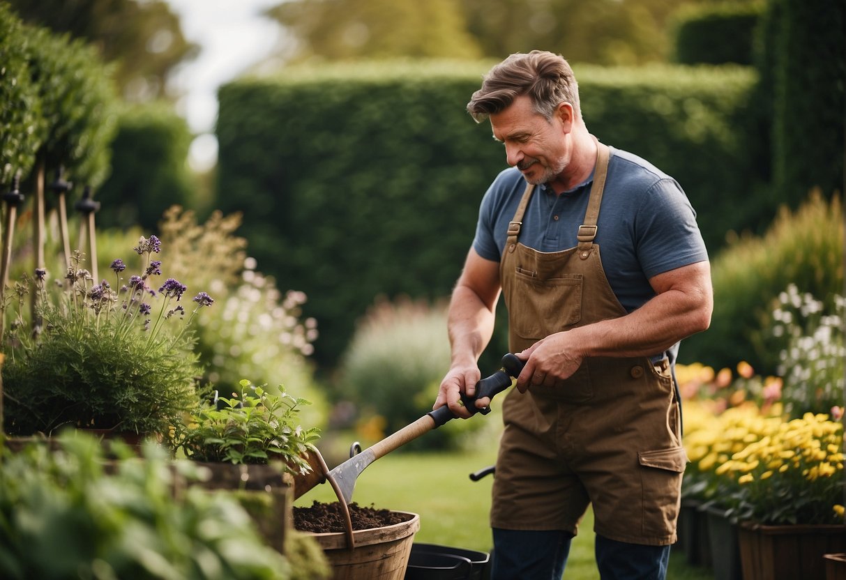 A gardener in Ireland charges for their services