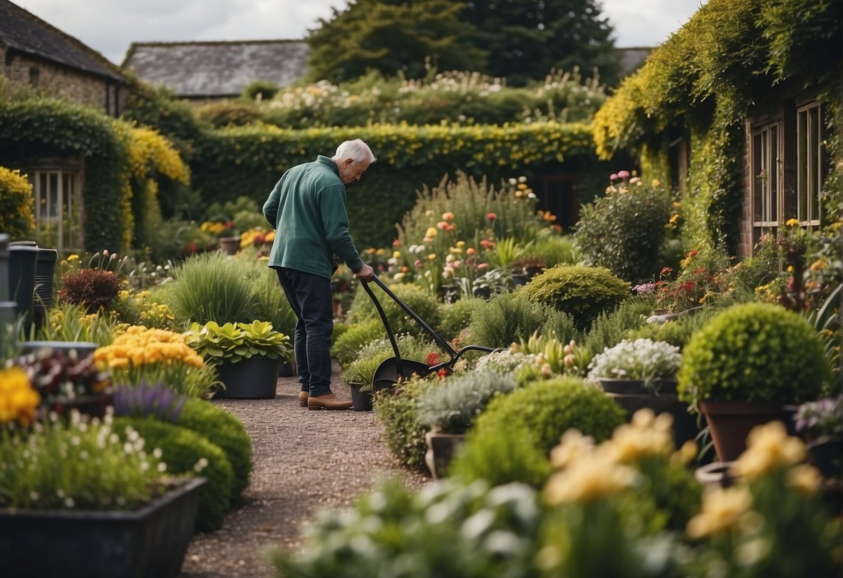 A gardener in Ireland charges varying rates for their services, depending on the size and complexity of the garden