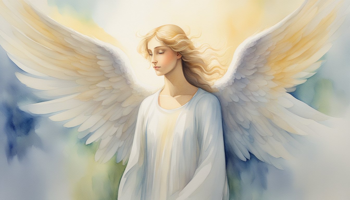 A glowing angelic figure hovers above the number 188, surrounded by a soft, ethereal light.</p><p>The angel exudes a sense of wisdom and guidance, radiating a peaceful and comforting presence