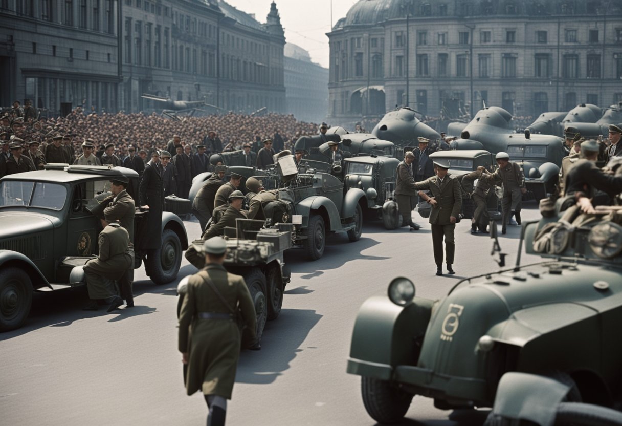 Die Berlin-Blockade beginnt, als die sowjetischen Streitkräfte die Versorgungswege nach West-Berlin abschneiden