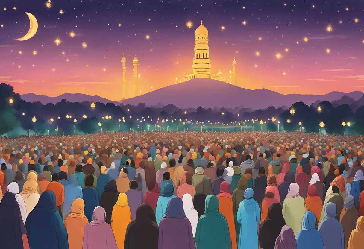 The night sky over Kasur glows with the light of countless candles and oil lamps, as families gather to observe Shab-e-Barat in 2024. The air is filled with the sound of prayers and hymns, creating a serene and