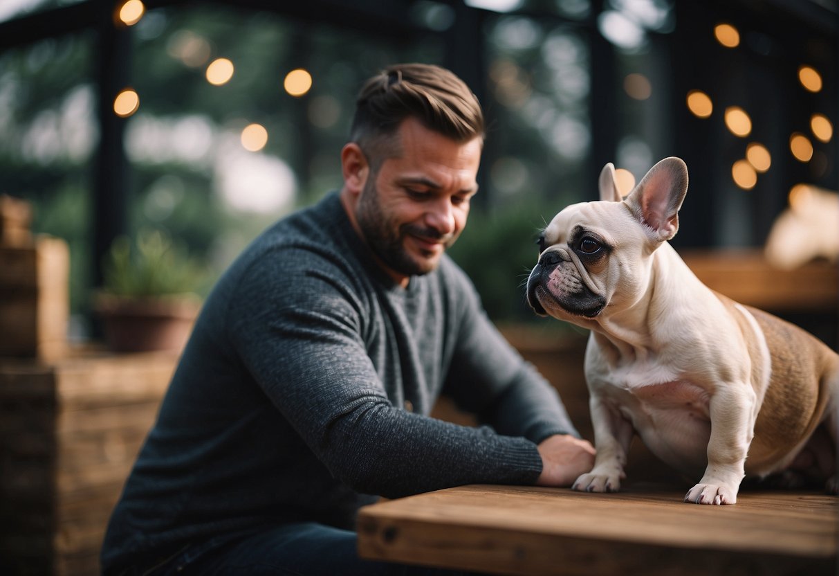 A French Bulldog breeder carefully selects and cares for their dogs, ensuring good health and quality