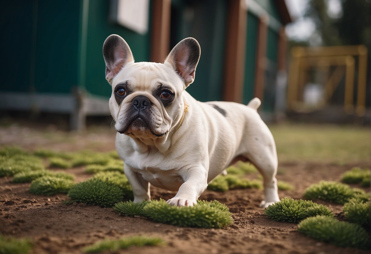 A well-kept French Bulldog kennel with clean facilities, healthy and happy dogs, and knowledgeable staff
