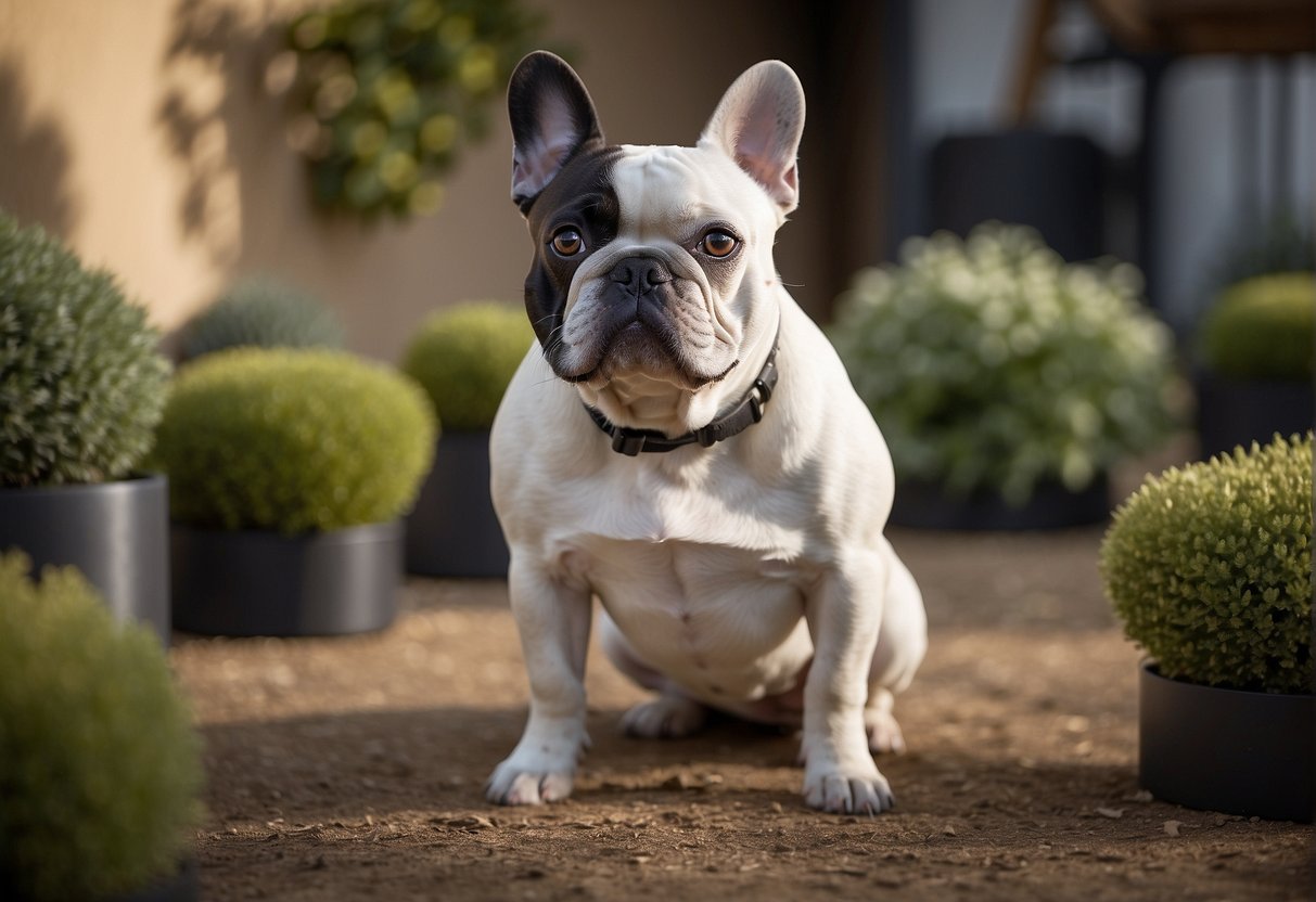 A French Bulldog breeder carefully tends to their healthy, well-socialized dogs in a clean and spacious environment, with proper documentation and transparent communication with potential buyers