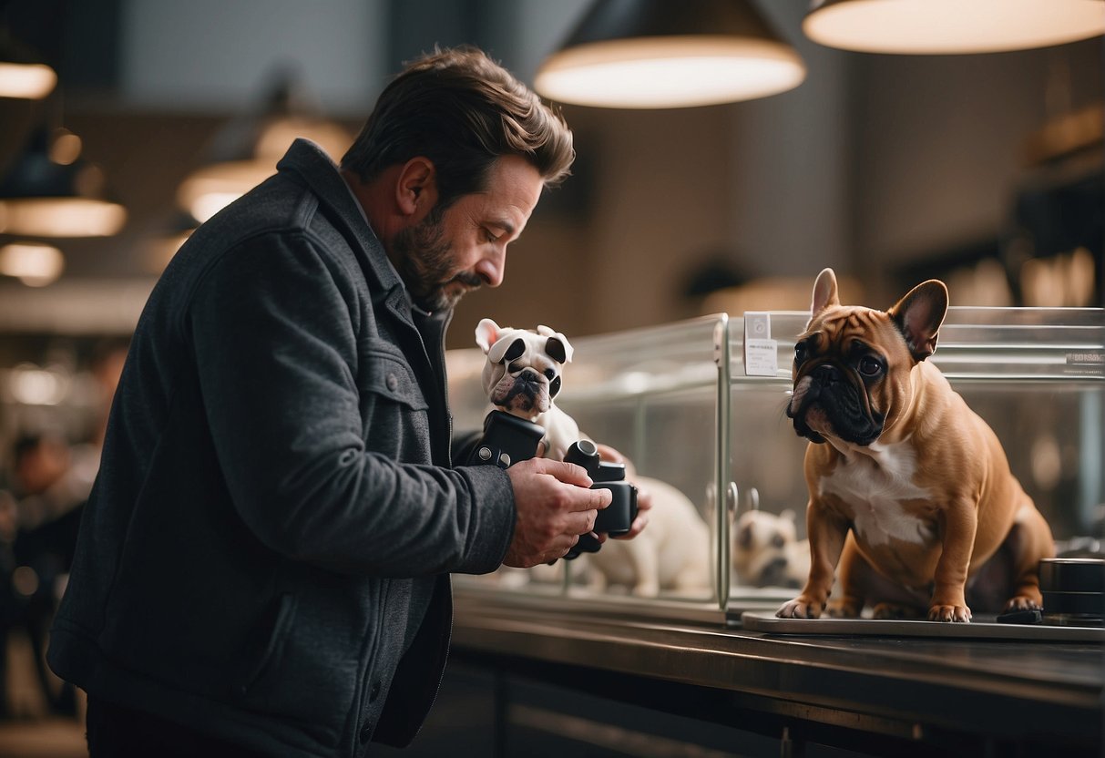 A person in Chicago carefully chooses a French bulldog breeder
