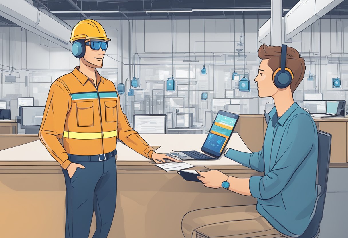 An AI-powered chatbot assists a customer with an electrical contracting inquiry. The chatbot provides quick and accurate responses, improving customer satisfaction AI-Powered Chatbots in Electrical Contracting