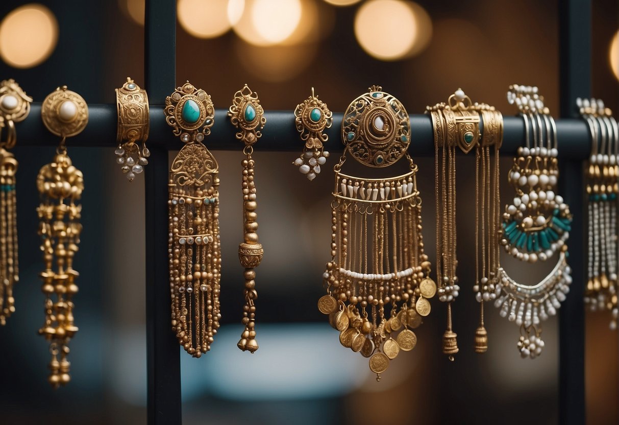 A display of traditional nose rings from different cultures, showcasing their historical significance and continued popularity