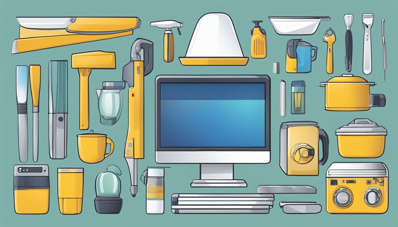 Everyday use and applications 5 meaning.</p><p>A variety of objects in use, from technology to household items, showcasing their practical significance