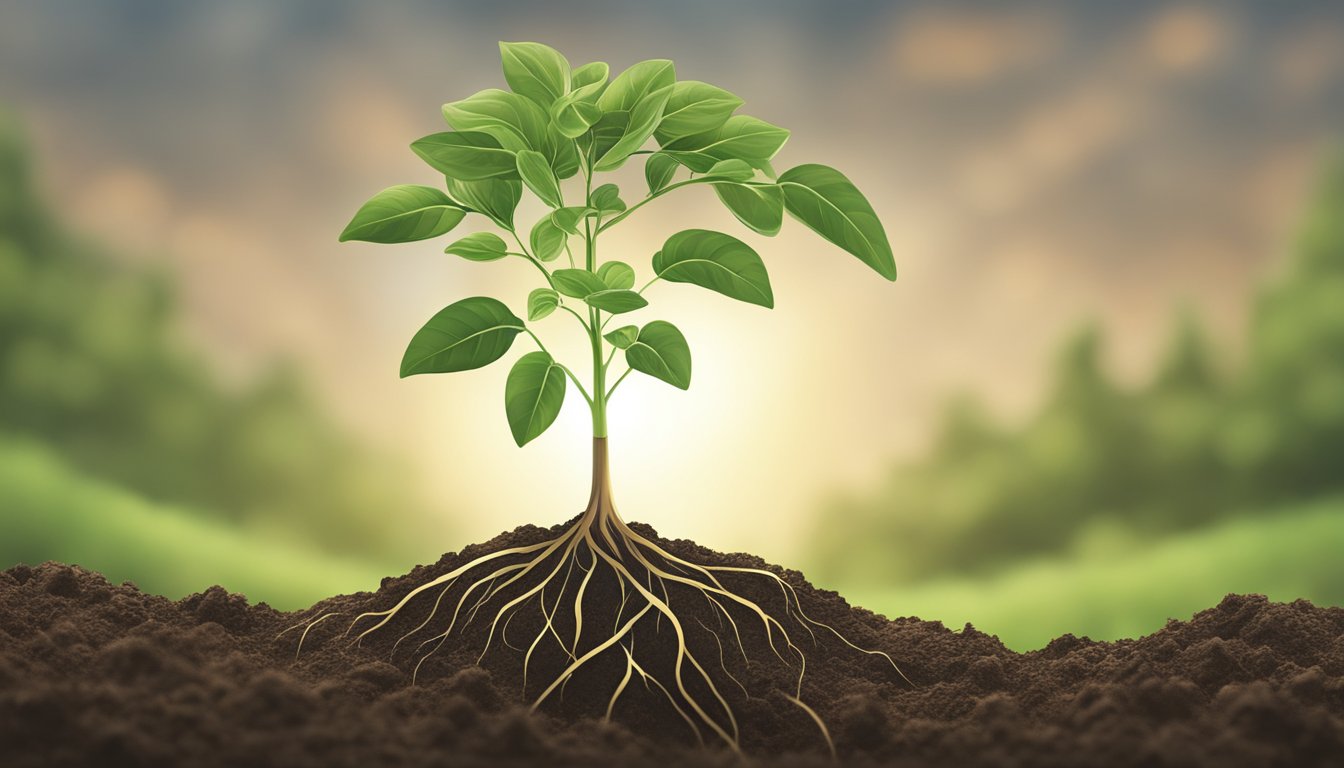A seedling emerges from the soil, reaching towards the sun.</p><p>Its roots dig deep, symbolizing personal growth and life changes