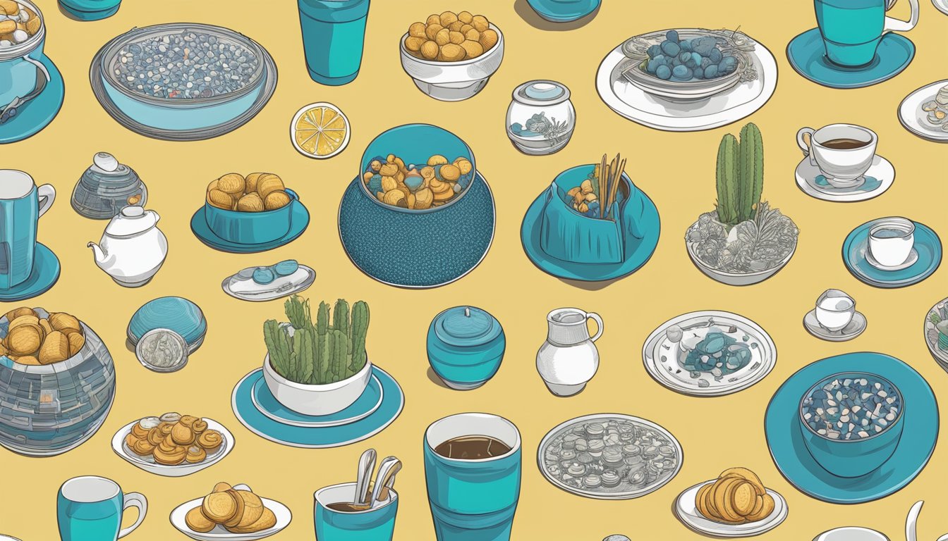 A table with 47 objects arranged in a pattern, with the number 47 prominently displayed