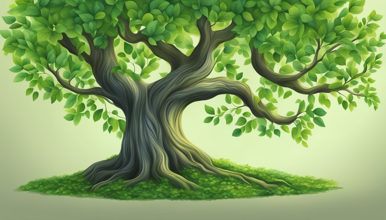 A tree with vibrant green leaves symbolizing personal growth and importance