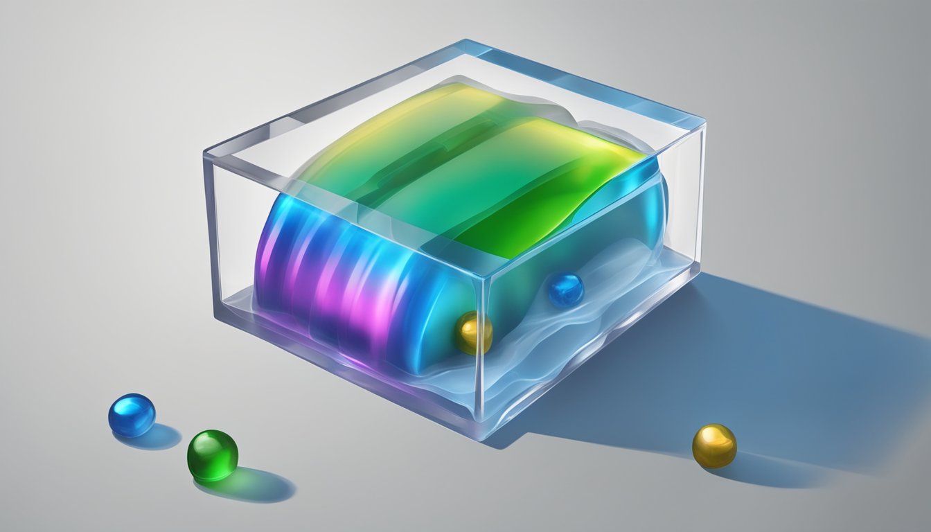 A bullet traveling through a ballistic gel block, demonstrating the technical specifications and ballistic implications of a .357 caliber