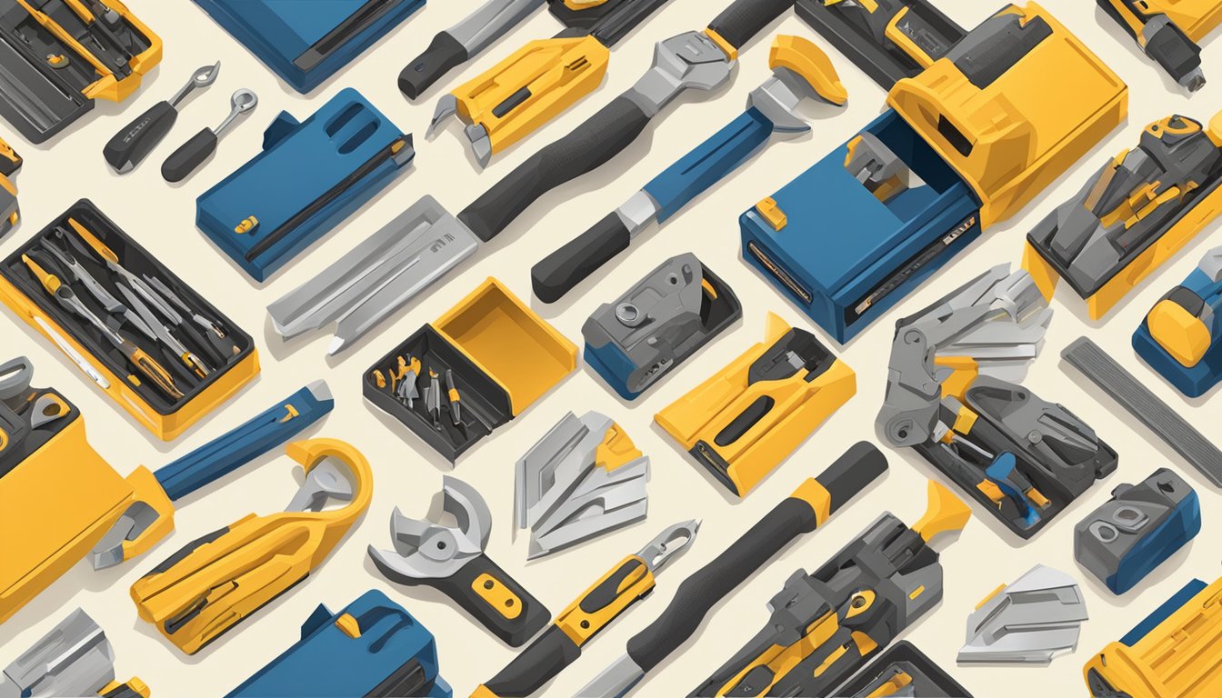 A toolbox with various tools scattered around, showcasing versatility and importance