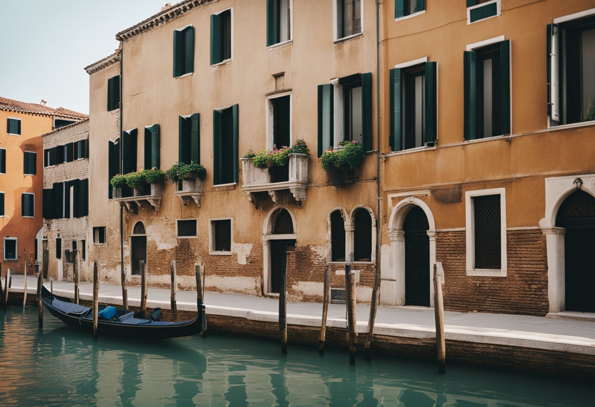 que faire à Venise en été, canal avec gondole
