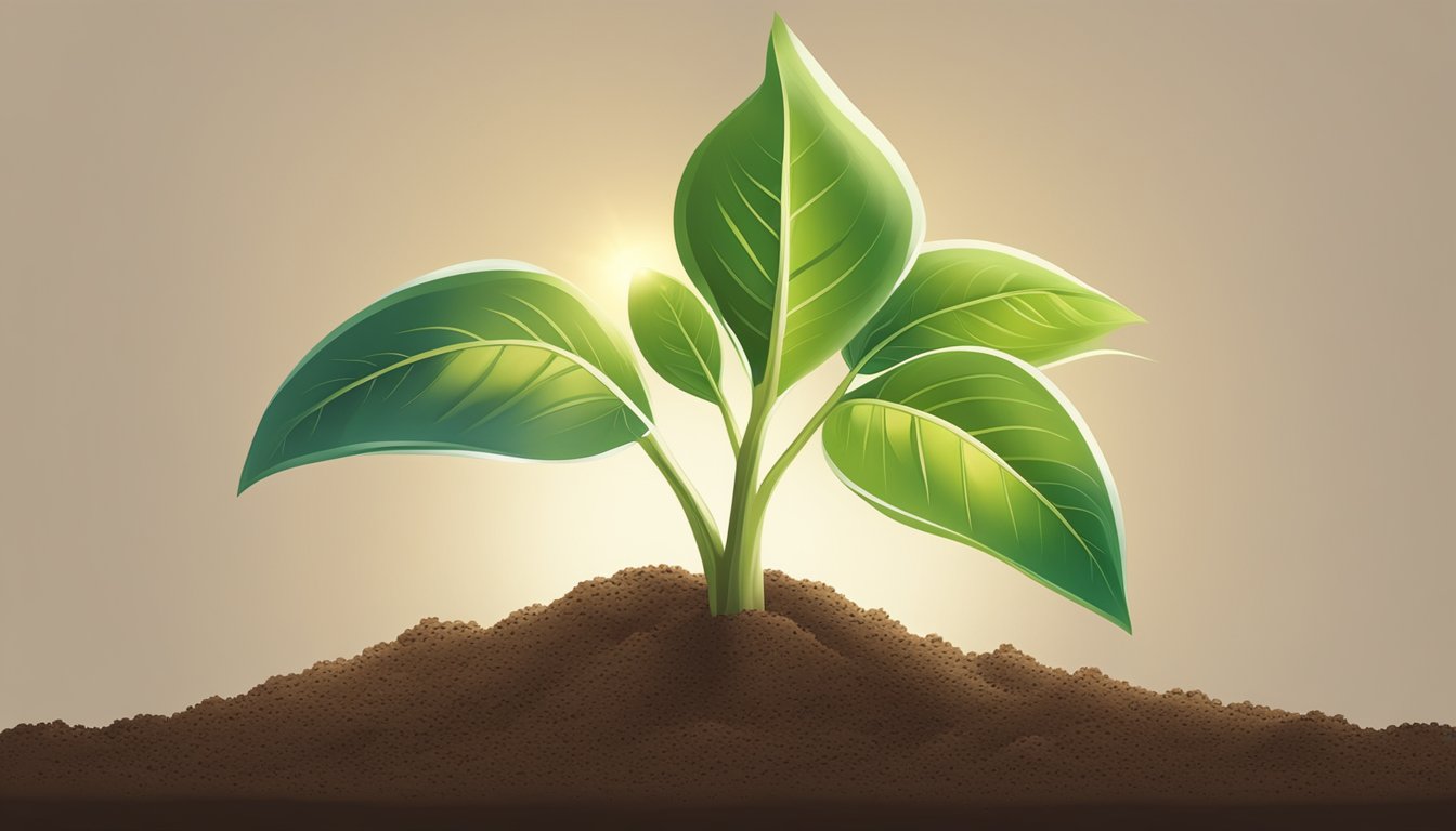 A seedling pushing through the soil, reaching towards the sunlight, symbolizing personal growth and significance