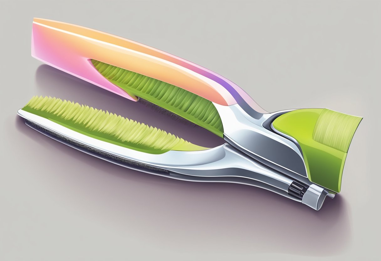 A razor cutting against the direction of hair growth, causing skin irritation