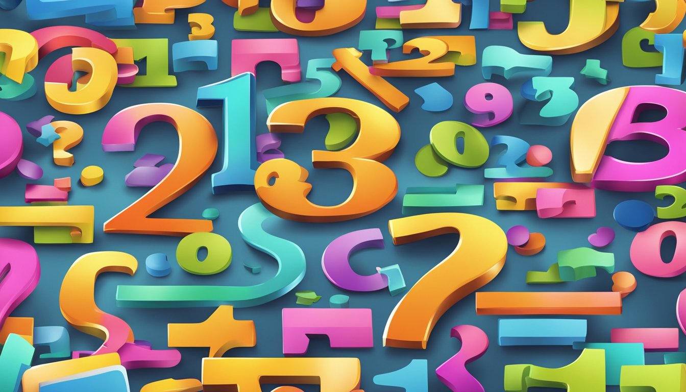 A colorful FAQ sign with the number 136 prominently displayed, surrounded by question marks and symbols