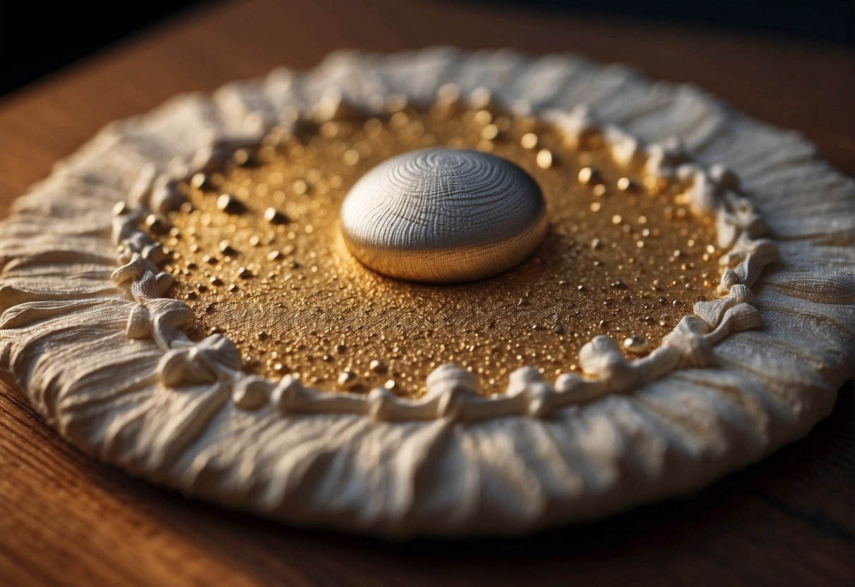 Canvas stretched taut on wooden frame, coated with gesso primer, drying in a well-ventilated space