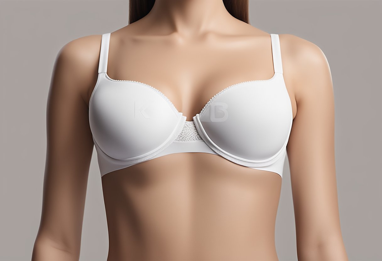 A simple illustration of different bra sizes lined up from smallest to largest, with labels indicating the smallest size