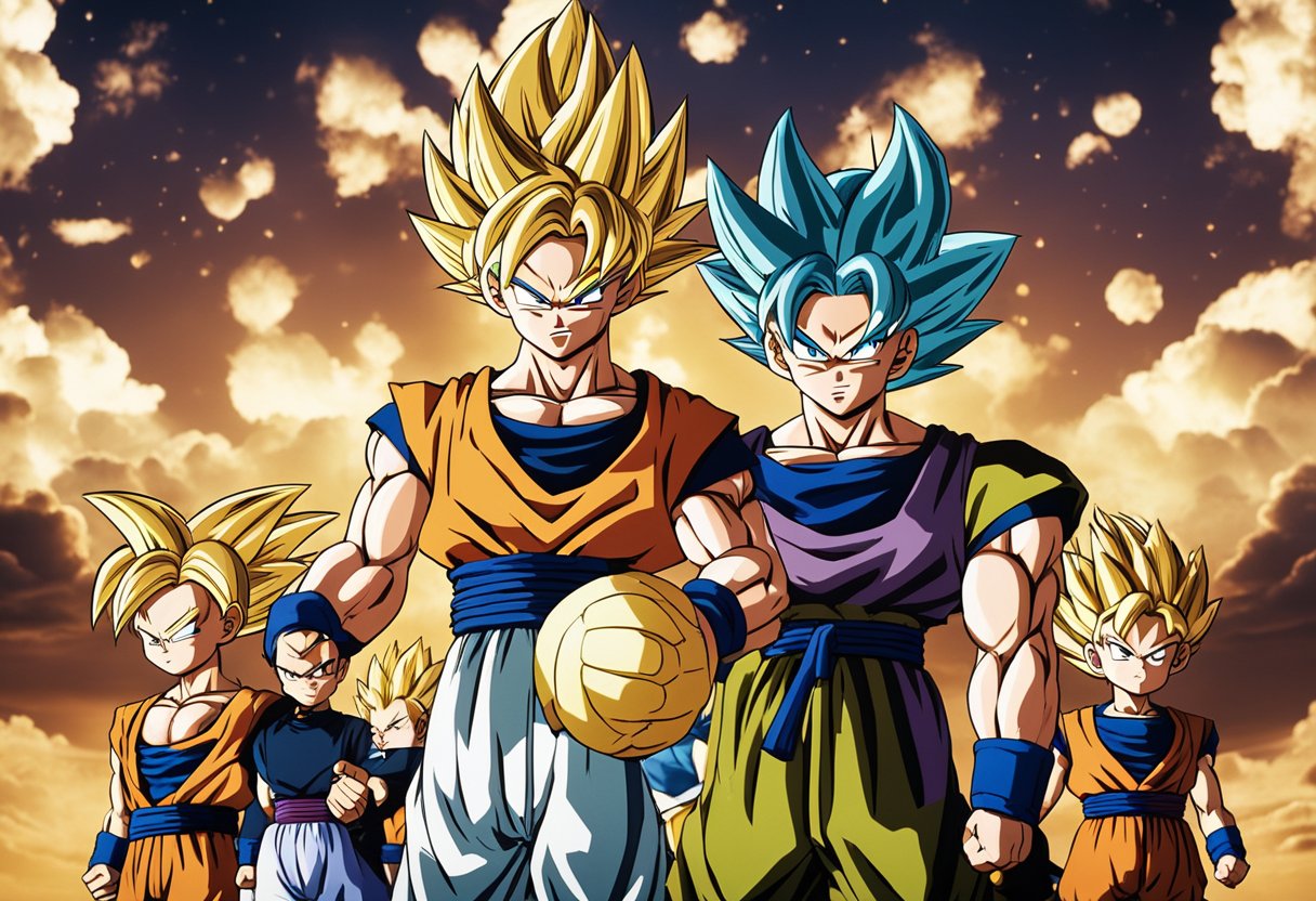 A group of Dragon Ball Super characters engage in intense training, building their skills and relationships