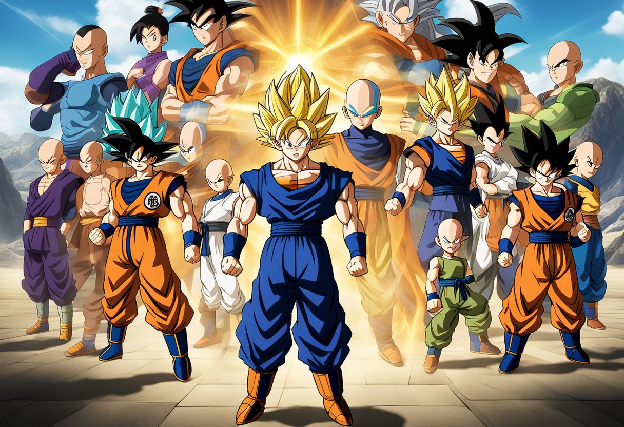 Dragonball Super TV series released and available, with characters in action poses