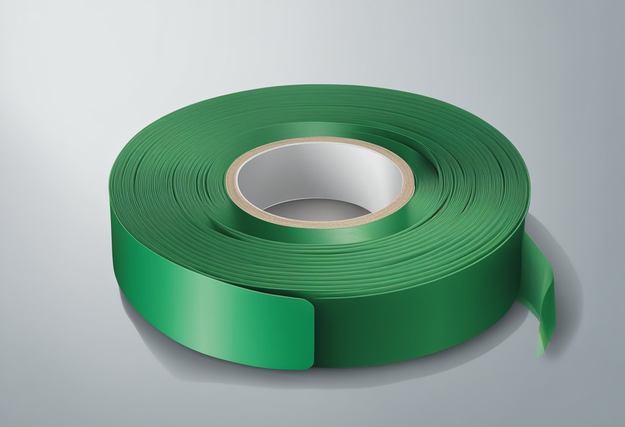 Green pet protection tape wraps around electrical insulation