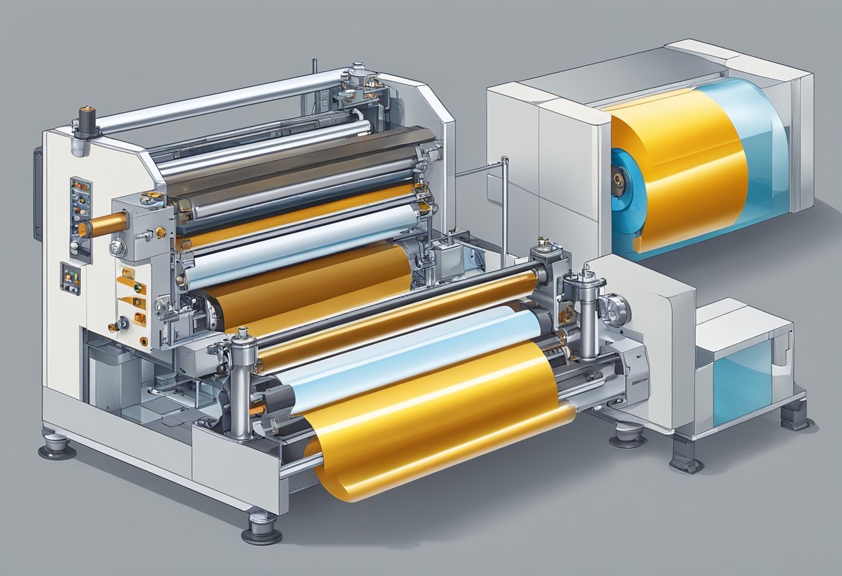 Machines coat and cut thin layers of Kapton film, then roll and package the tape for electrical insulation