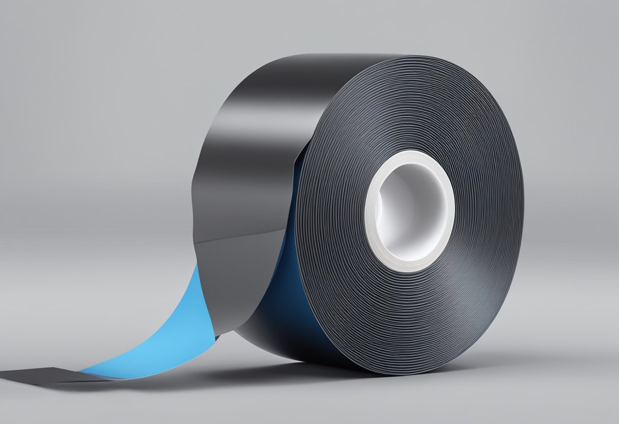 A roll of nano tape adheres to various surfaces, showcasing its strong and versatile hold