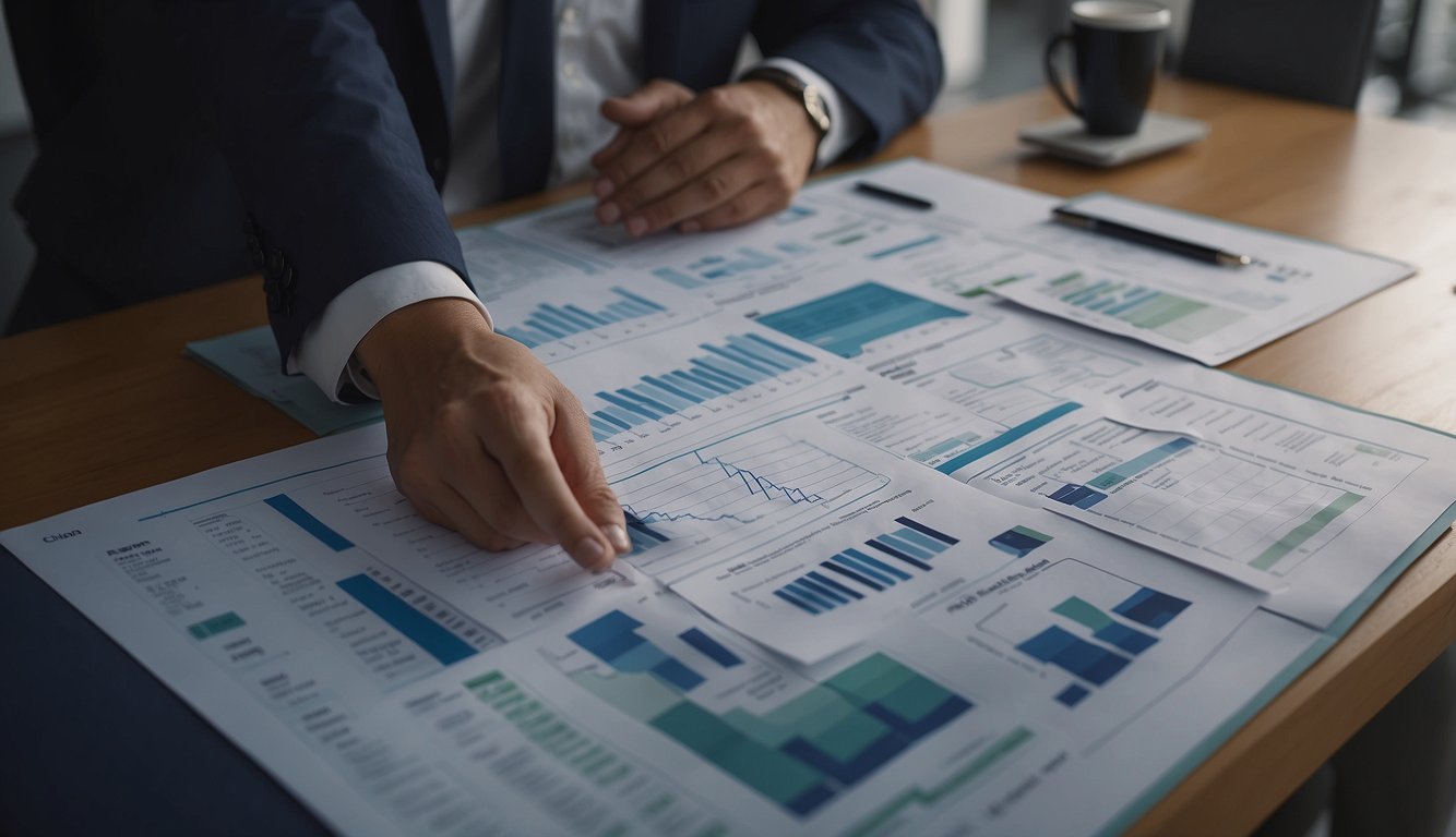 A financial advisor in Singapore conducts a financial education seminar, using charts and graphs to explain concepts