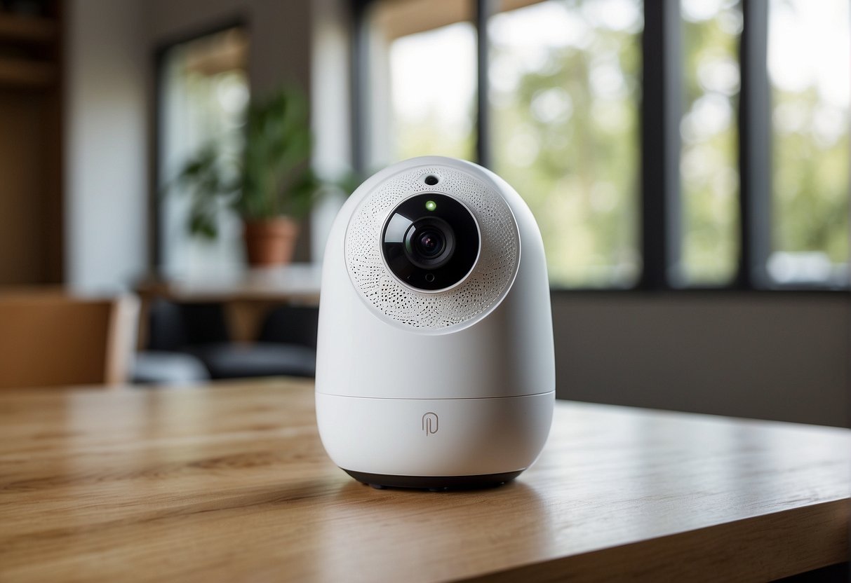 A security camera and motion sensor are included in the Vivint smart home kit, along with a control panel and door/window sensors