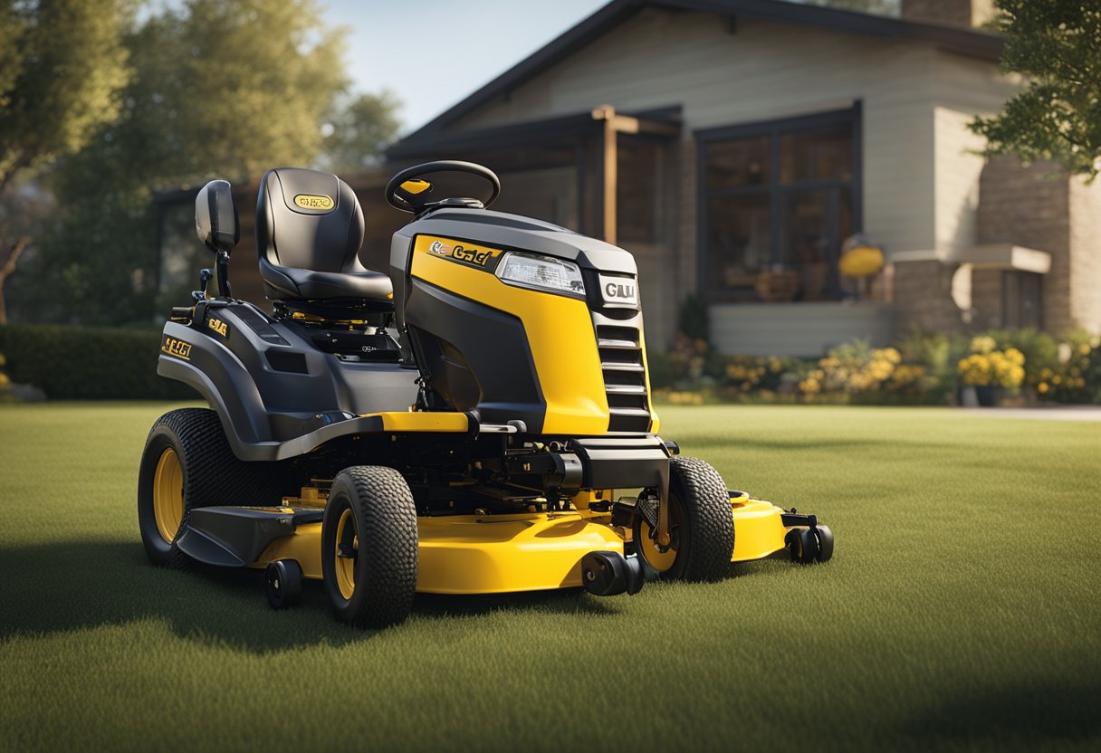 A Cub Cadet zero turn mower is shown pulling to one side while in operation