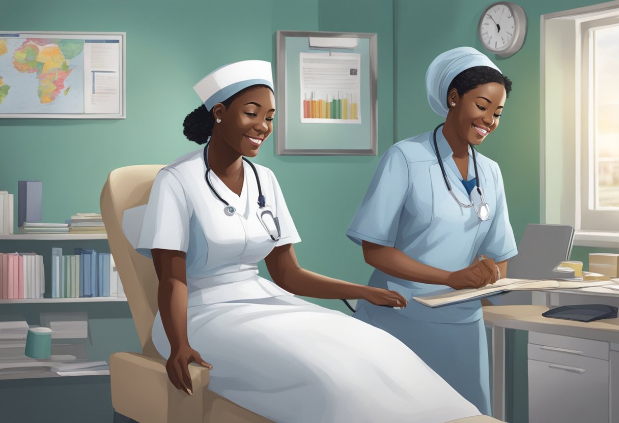 A nurse from Nigeria receives support and resources to become a nurse in the UK