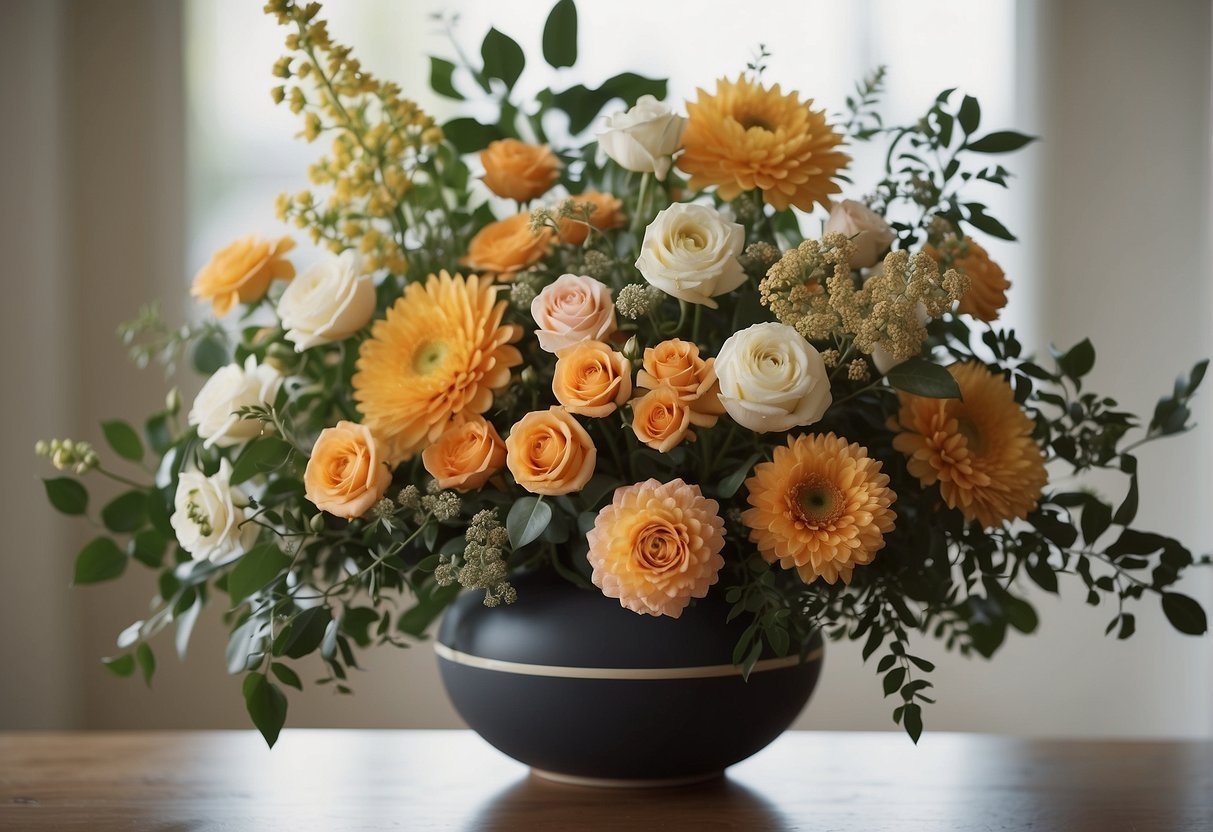 Geometry shapes guide floral arrangement. Circles form round bouquets, while triangles create dynamic compositions. Lines direct the eye and balance the design