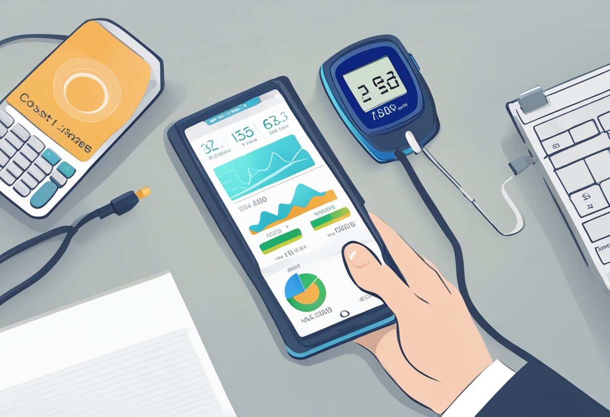 A person is comparing cost and insurance coverage for continuous glucose monitors, with a focus on endurance use