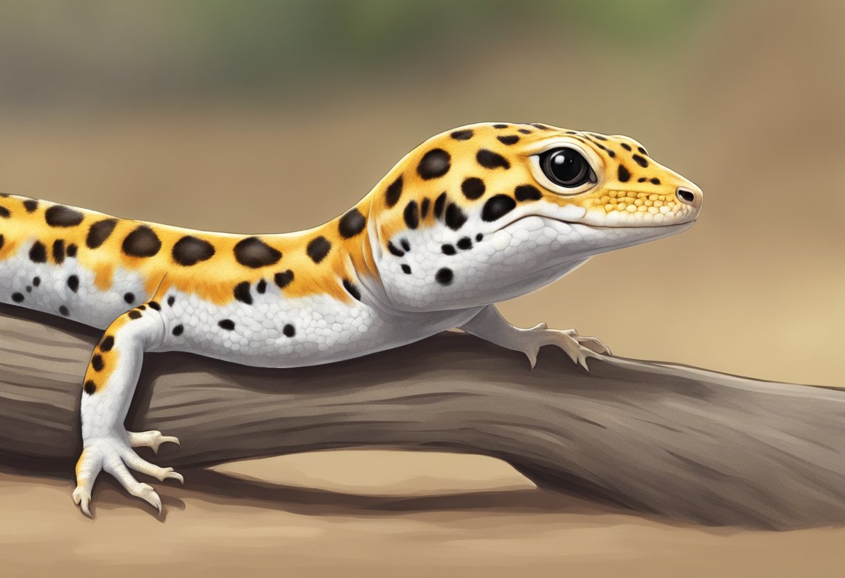 A leopard gecko interacts with others, displaying body language and communication through tail movements and vocalizations