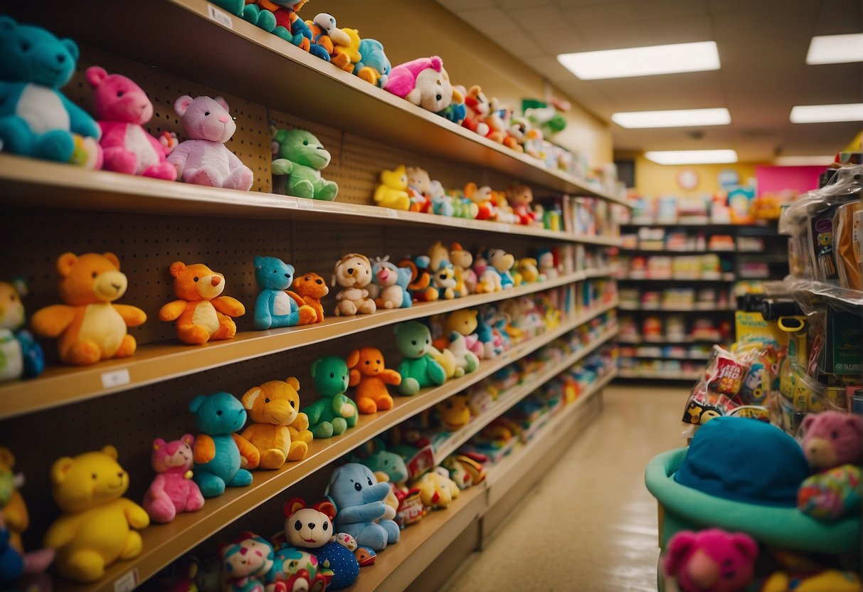 Brightly colored toys and clothing fill the shelves of Seattle's consignment stores. A variety of unique and playful items catch the eye, creating a bustling and vibrant atmosphere