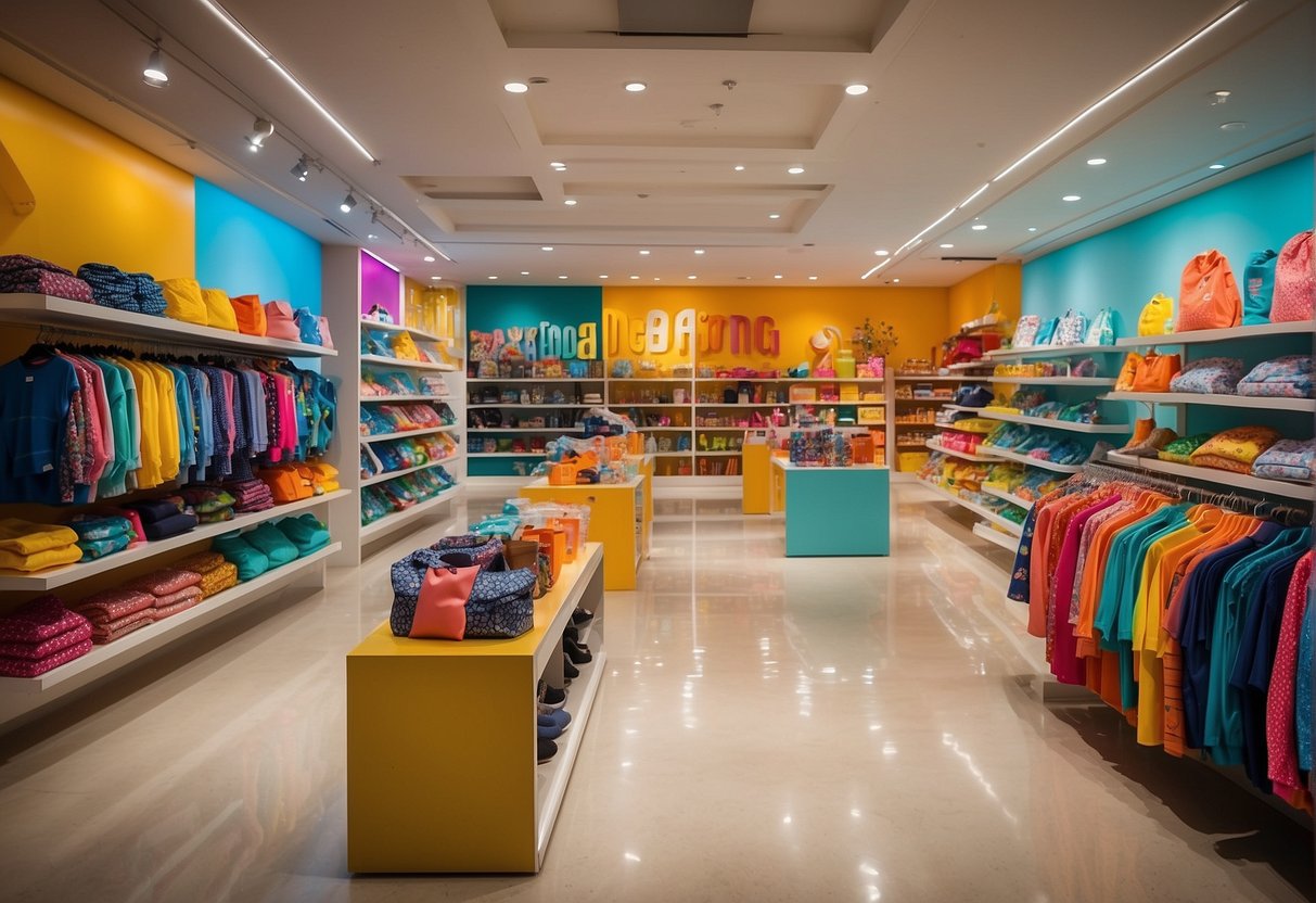 Colorful clothing and high-quality products fill the shelves of the best kids stores in Miami. The vibrant display showcases the latest trends and must-have items for children