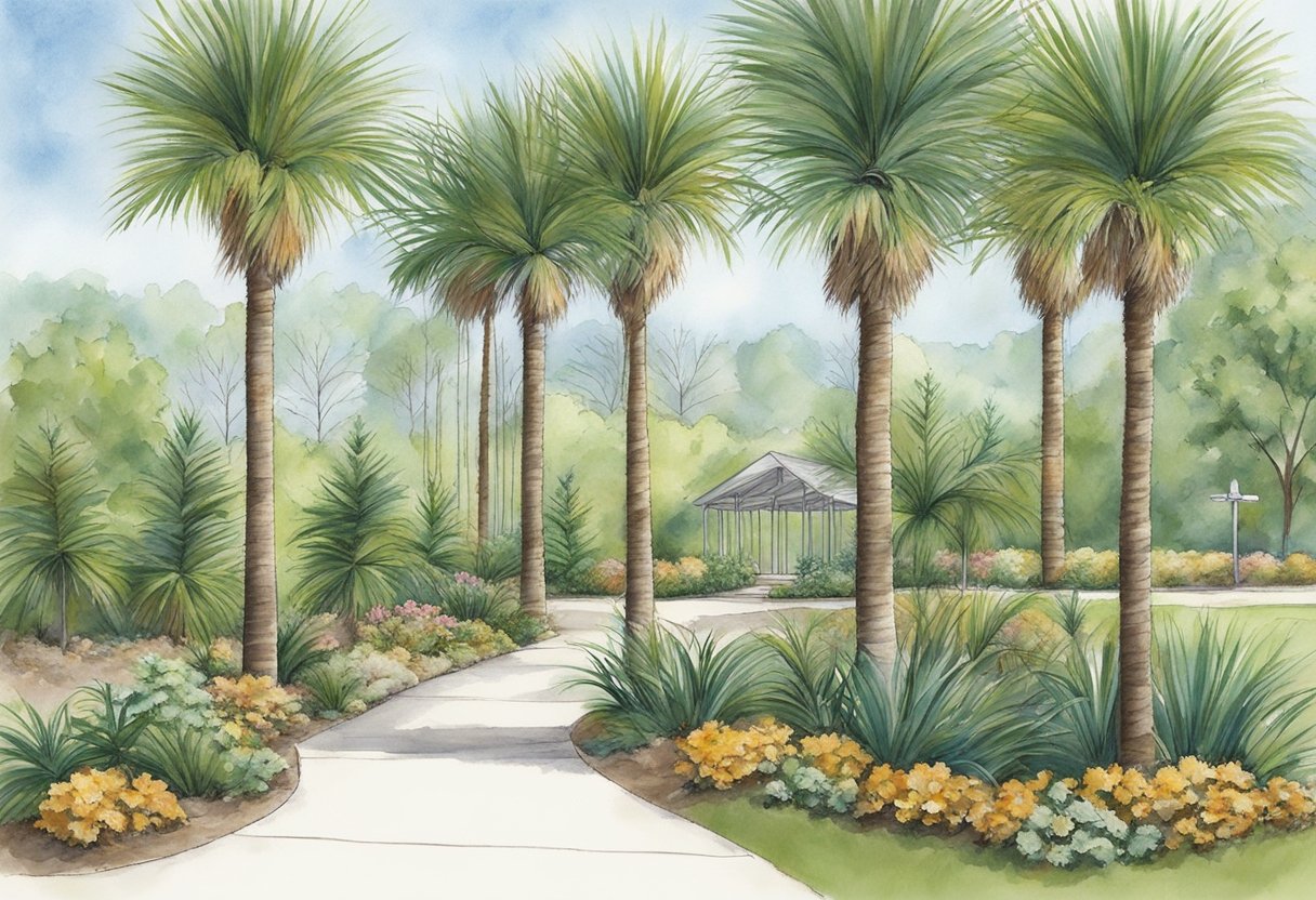 Palm trees thrive in Missouri despite challenges like cold winters. Solutions include planting cold-hardy species and providing winter protection