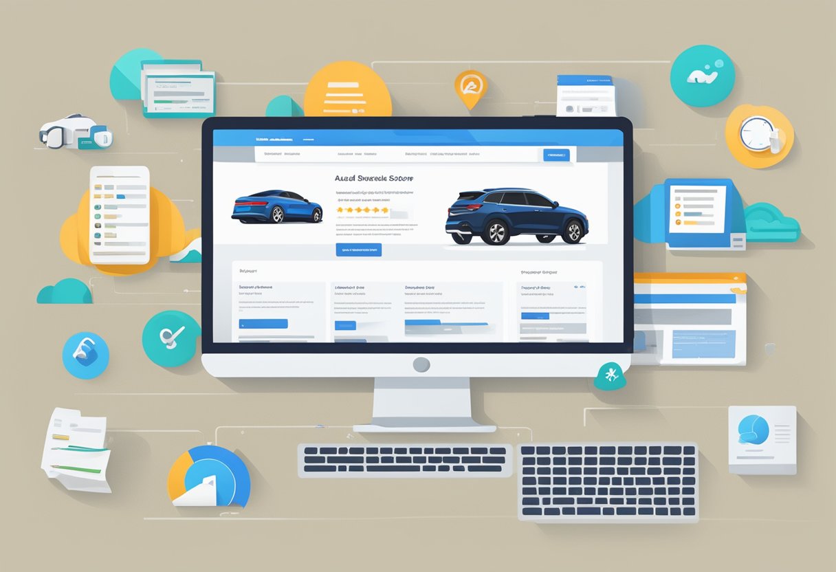 An auto dealer website with high Google Pagespeed score, featuring clear FAQ section and seamless navigation for potential customers