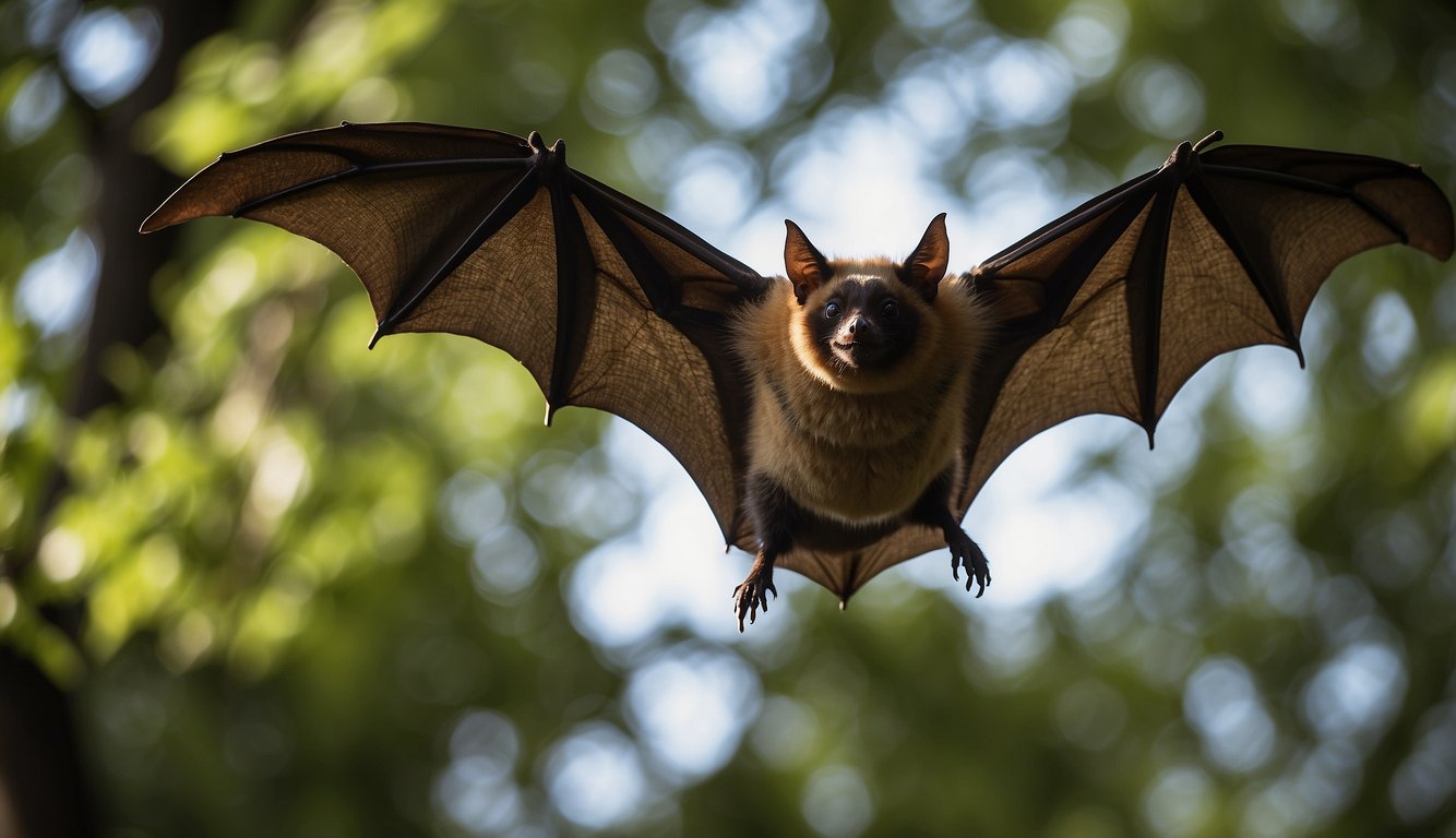 Bats in flight emit high-pitched sounds, bouncing off objects to navigate.

Each species has a unique sound, creating a symphony of echolocation