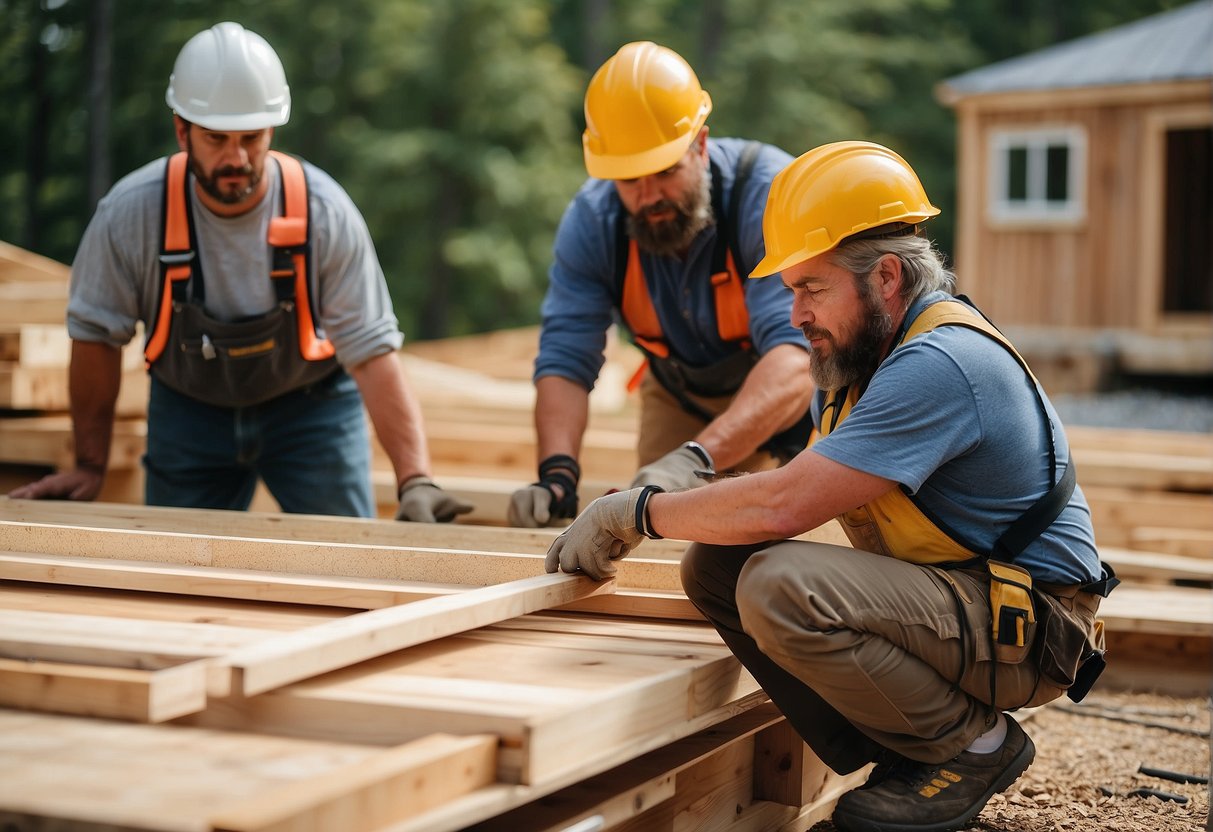 Builders in Asheville, NC customize tiny homes. Design process includes measurements, floor plans, and material selection