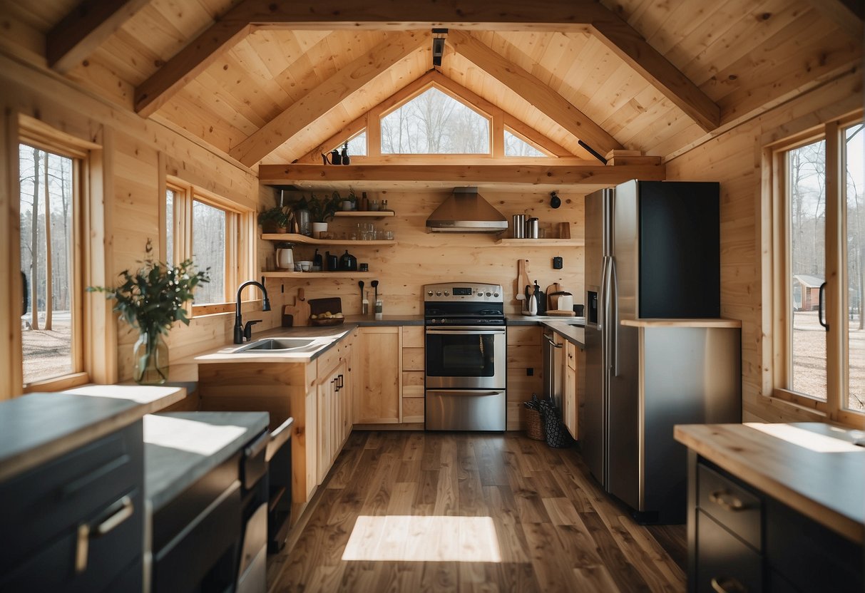 Tiny home builders in Atlanta construct and assemble small, sustainable dwellings using eco-friendly materials and innovative designs