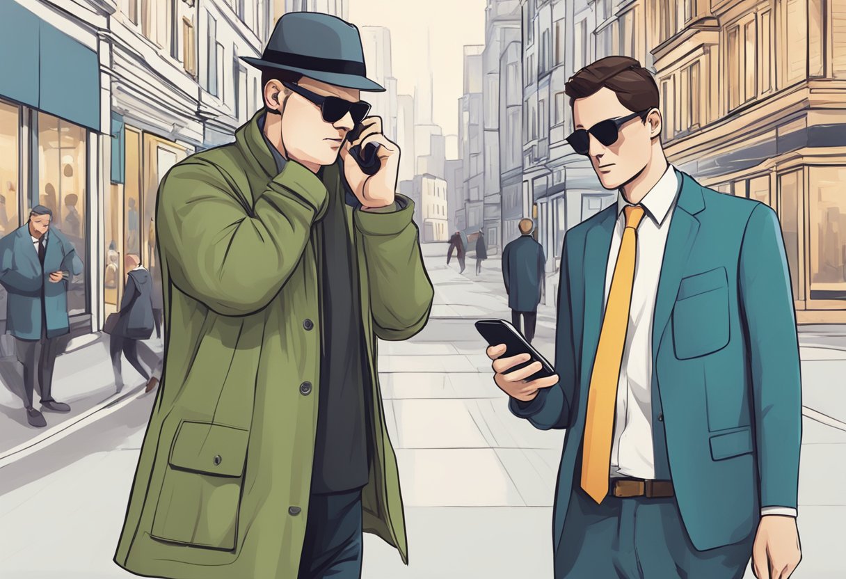 A spy app secretly records phone activity, capturing messages and calls