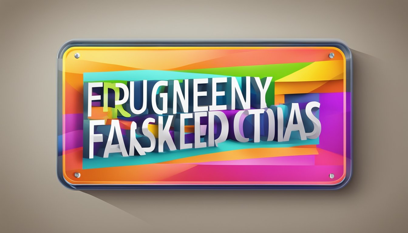 A colorful sign with "Frequently Asked Questions 7272 Significado" displayed prominently against a clean, modern background