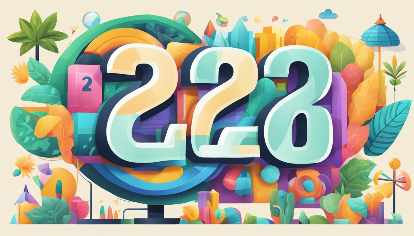 A large sign with "Frequently Asked Questions 420 Significado" in bold letters, surrounded by colorful illustrations and symbols