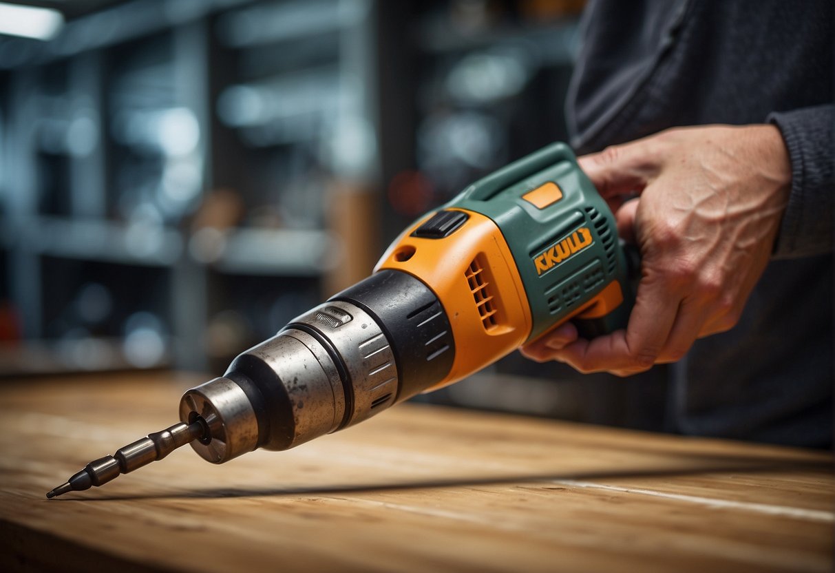 A regular drill struggles with a hammer drill bit, risking damage and limitations