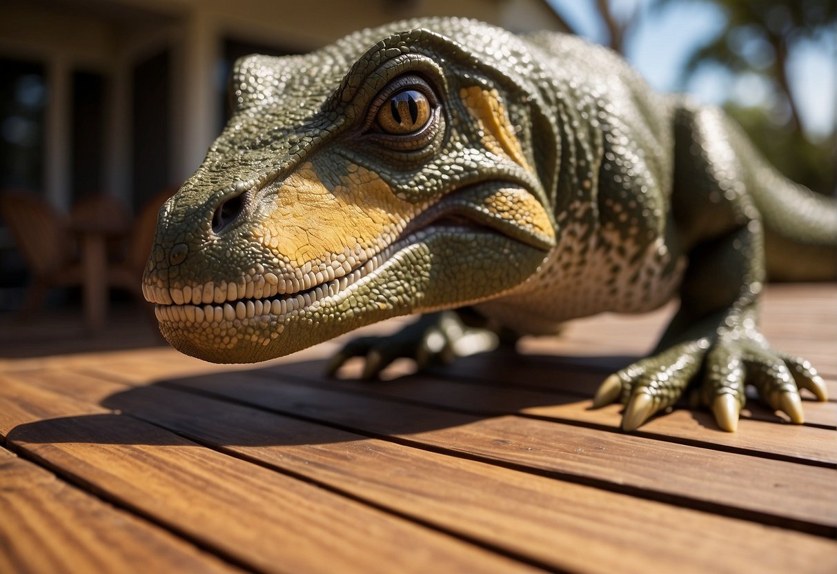 A Trex deck is shielded from furniture scratches with protective pads and coasters. Regular maintenance and inspections ensure safety and longevity