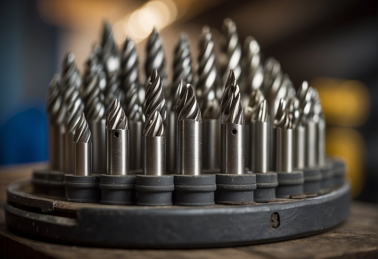 Drill bits stored in a clean, dry place. Regularly inspected for wear and damage. Sharpened or replaced as needed