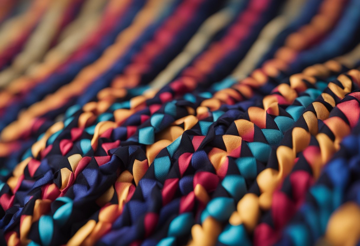 A fabric tug-of-war between elastane and spandex, each stretching to its limit