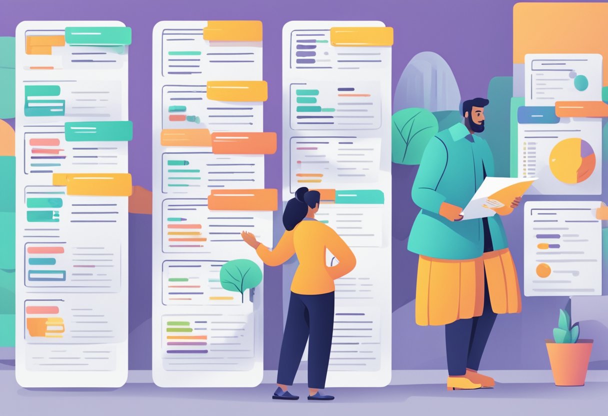A person carefully selecting a PPC management partner from a list of options, with a focus on pricing and services offered
